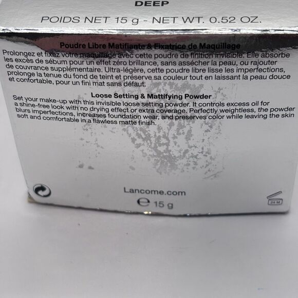 Lancôme Long Time No Shine Loose Setting & Mattifying Powder ~Deep Lancome NIB - Picture 4 of 10